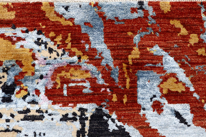 Multi Colored Abstract 6' 2 x 9' 1 - No. 65109 - ALRUG Rug Store