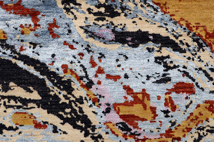 Multi Colored Abstract 6' 2 x 9' 1 - No. 65109 - ALRUG Rug Store