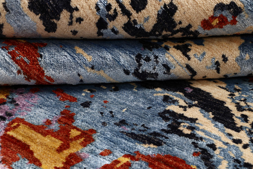 Multi Colored Abstract 6' 2 x 9' 1 - No. 65109 - ALRUG Rug Store