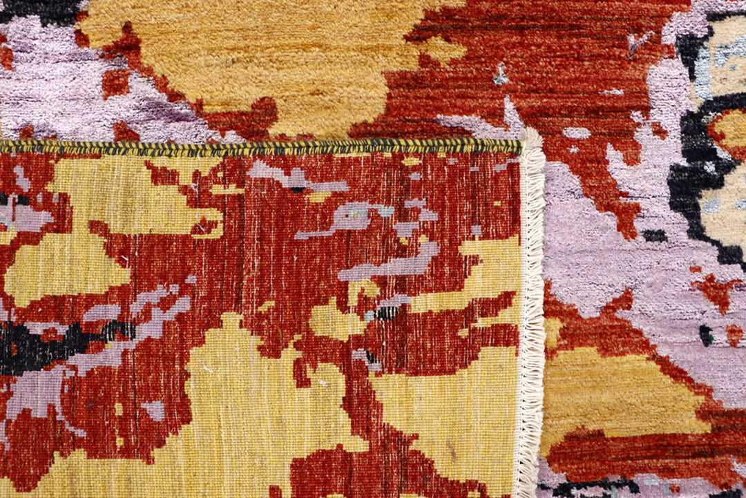 Multi Colored Abstract 6'  2" x 9'  1" - No. QA80578