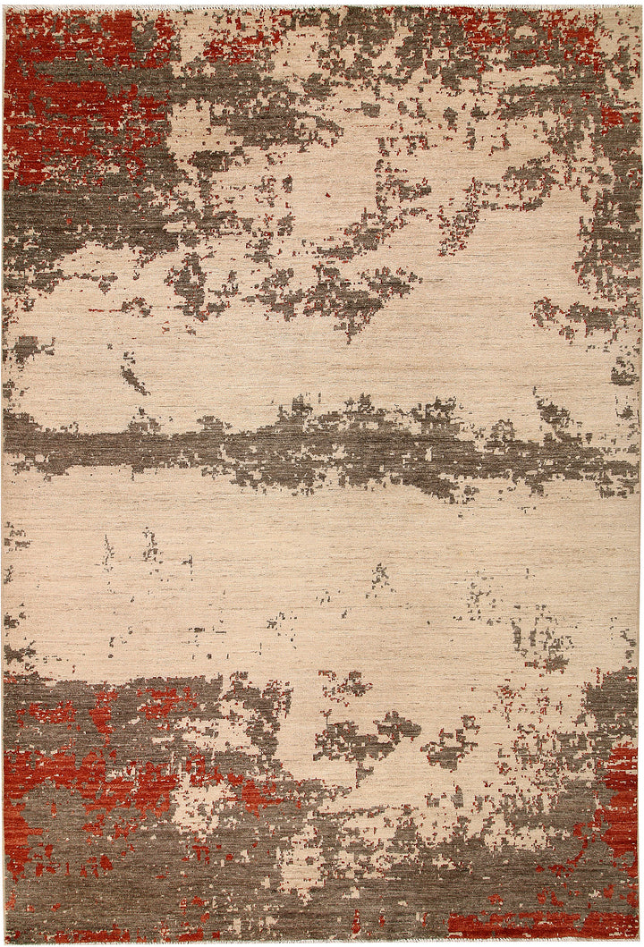 Bisque Abstract 6' 8 x 9' 9 - No. 65110 - ALRUG Rug Store