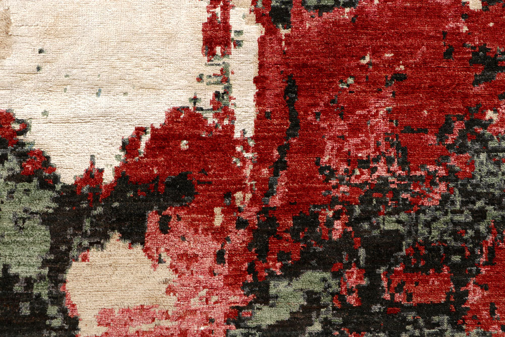 Multi Colored Abstract 6' 6 x 9' 7 - No. 65111 - ALRUG Rug Store