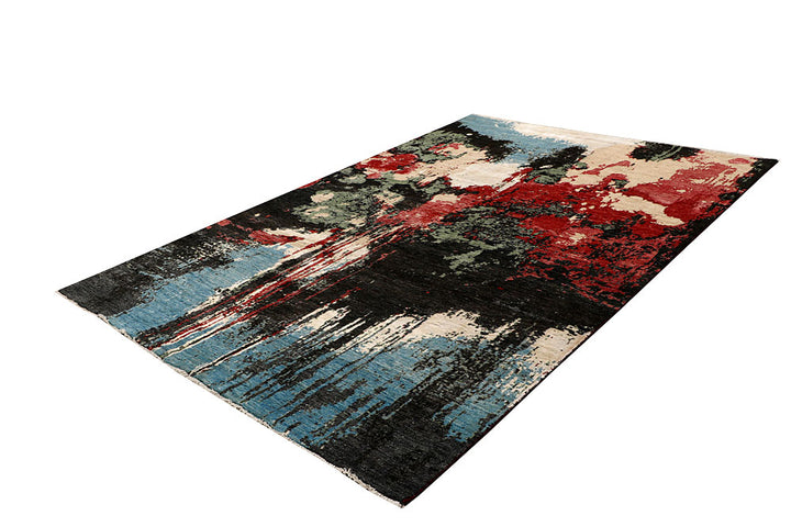 Multi Colored Abstract 6' 6 x 9' 7 - No. 65111 - ALRUG Rug Store