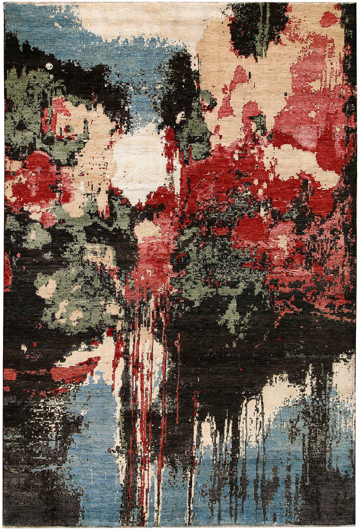 Multi Colored Abstract 6' 6 x 9' 7 - No. 65111 - ALRUG Rug Store