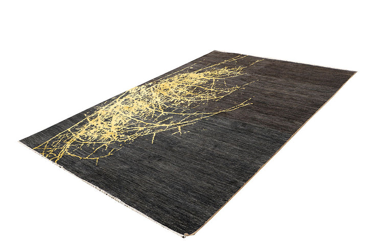 Saddle Brown Abstract 6' 3 x 9' 5 - No. 65112 - ALRUG Rug Store