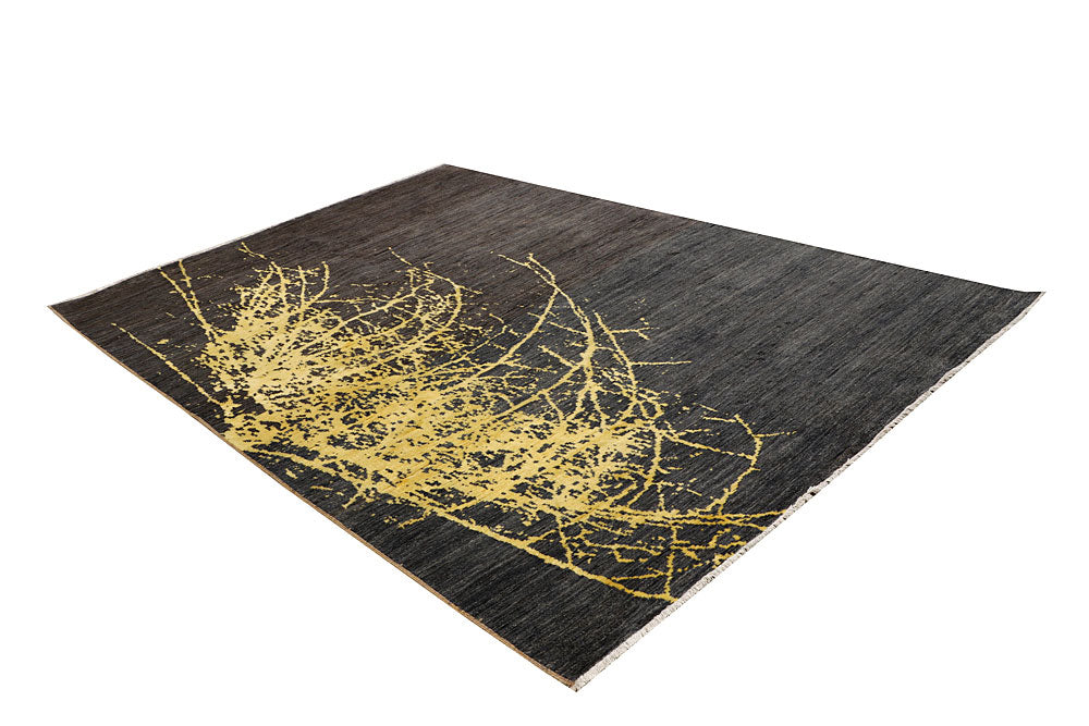 Saddle Brown Abstract 6' 3 x 9' 5 - No. 65112 - ALRUG Rug Store