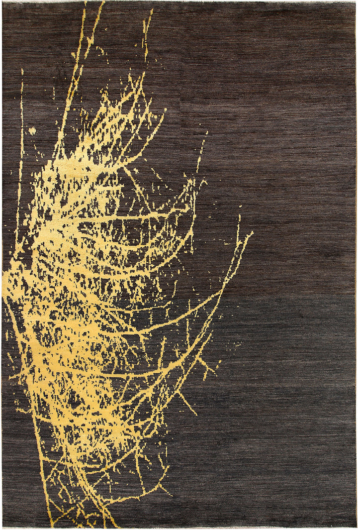 Saddle Brown Abstract 6' 3 x 9' 5 - No. 65112 - ALRUG Rug Store