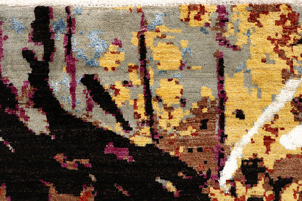 Multi Colored Abstract 6' x 9' 4 - No. 65113 - ALRUG Rug Store