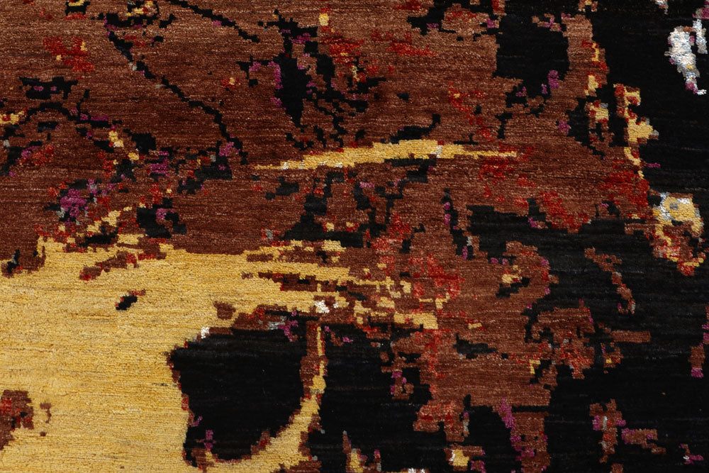 Multi Colored Abstract 6' x 9' 4 - No. 65113 - ALRUG Rug Store