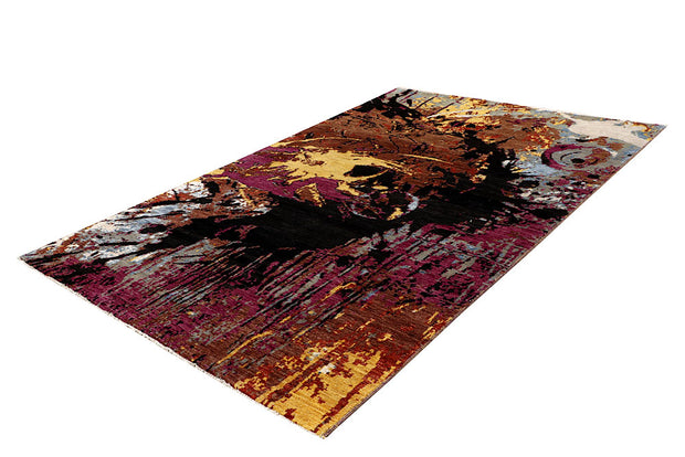 Multi Colored Abstract 6' x 9' 4 - No. 65113 - ALRUG Rug Store
