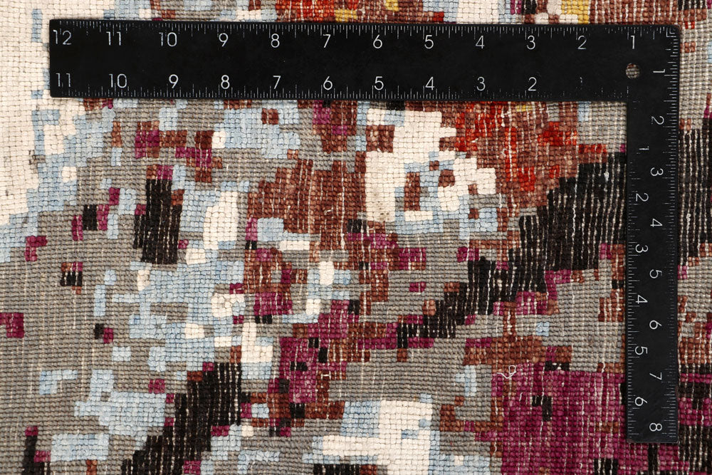 Multi Colored Abstract 6' x 9' 4 - No. 65113 - ALRUG Rug Store