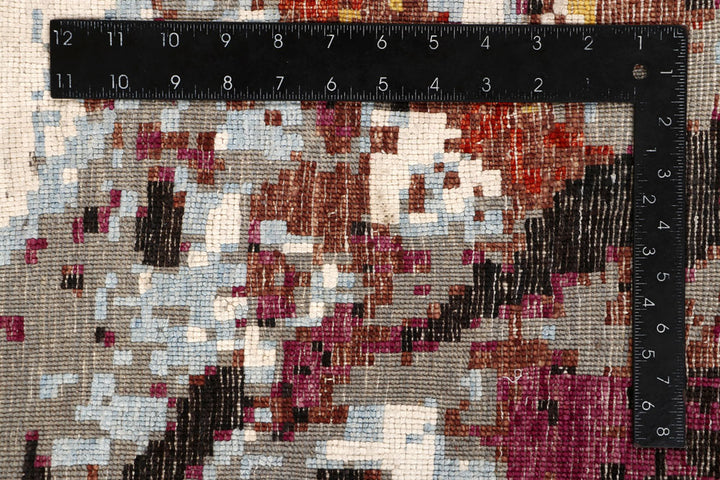 Multi Colored Abstract 6' x 9' 4 - No. 65113 - ALRUG Rug Store