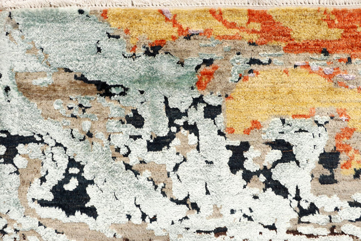 Multi Colored Abstract 6' 2 x 9' 5 - No. 65114 - ALRUG Rug Store