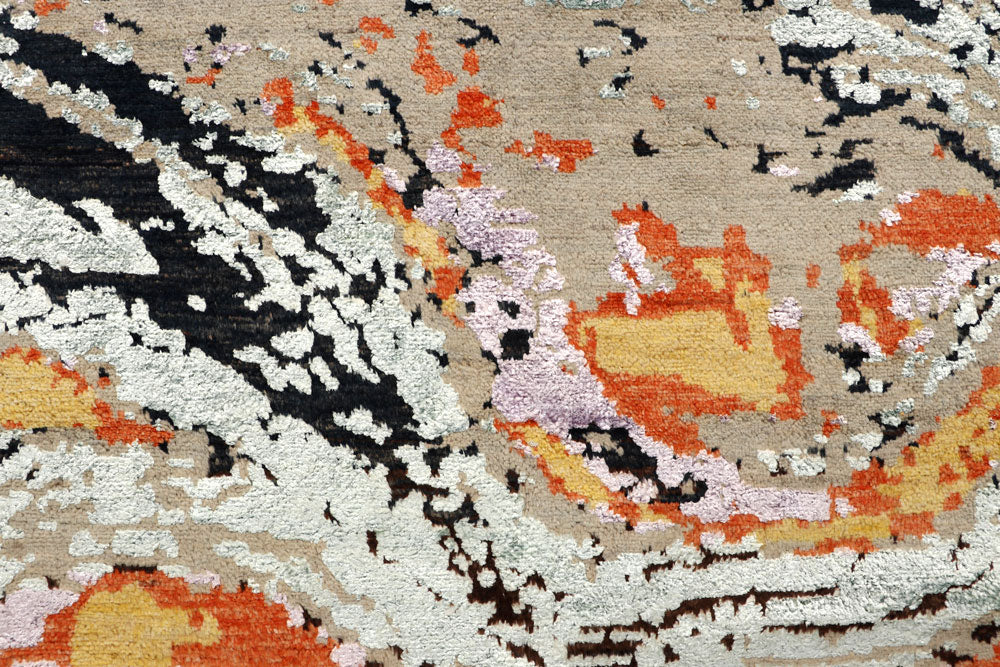 Multi Colored Abstract 6' 2 x 9' 5 - No. 65114 - ALRUG Rug Store