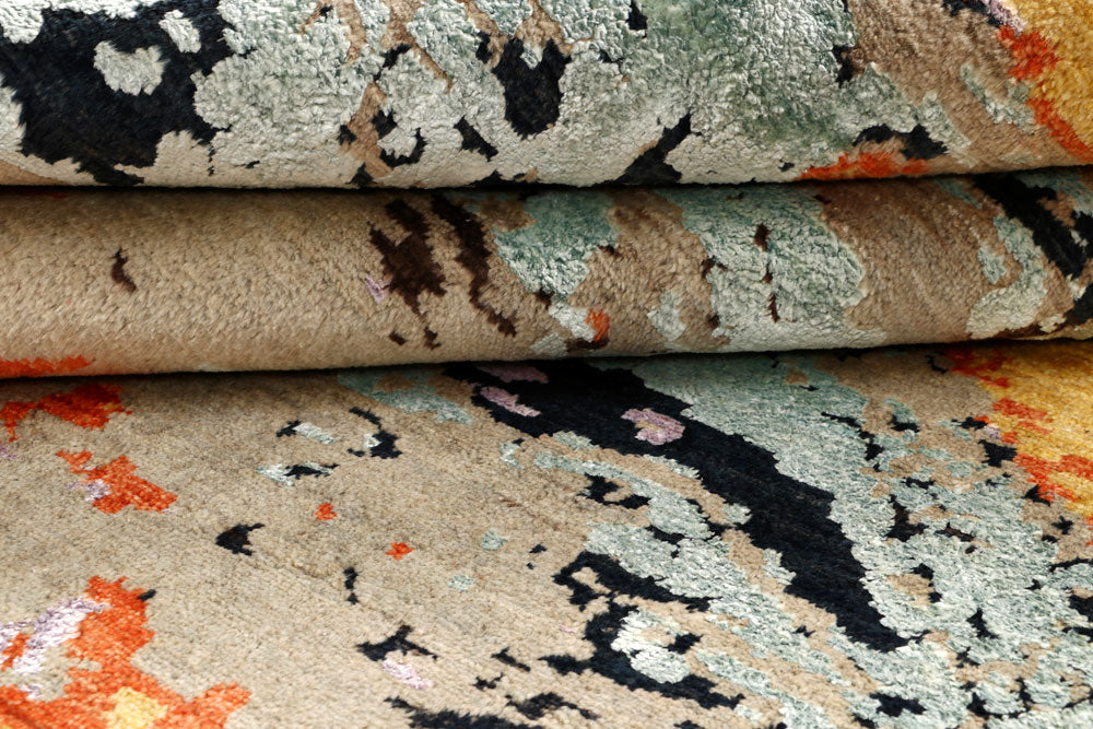 Multi Colored Abstract 6' 2 x 9' 5 - No. 65114 - ALRUG Rug Store