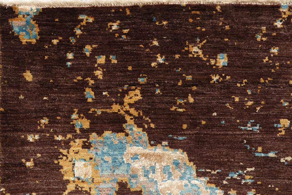 Saddle Brown Abstract 6' 6 x 9' 6 - No. 65115 - ALRUG Rug Store