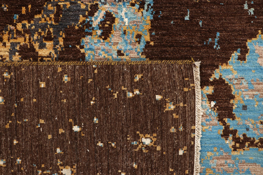 Saddle Brown Abstract 6' 6 x 9' 6 - No. 65115 - ALRUG Rug Store