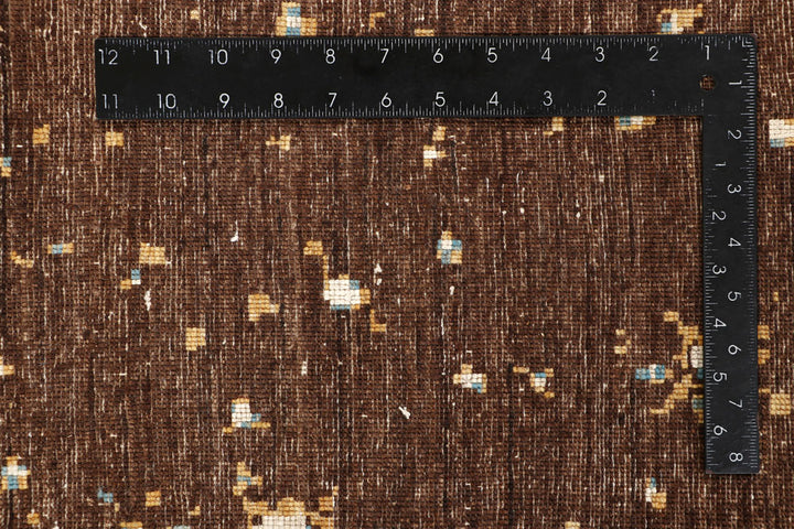 Saddle Brown Abstract 6' 6 x 9' 6 - No. 65115 - ALRUG Rug Store