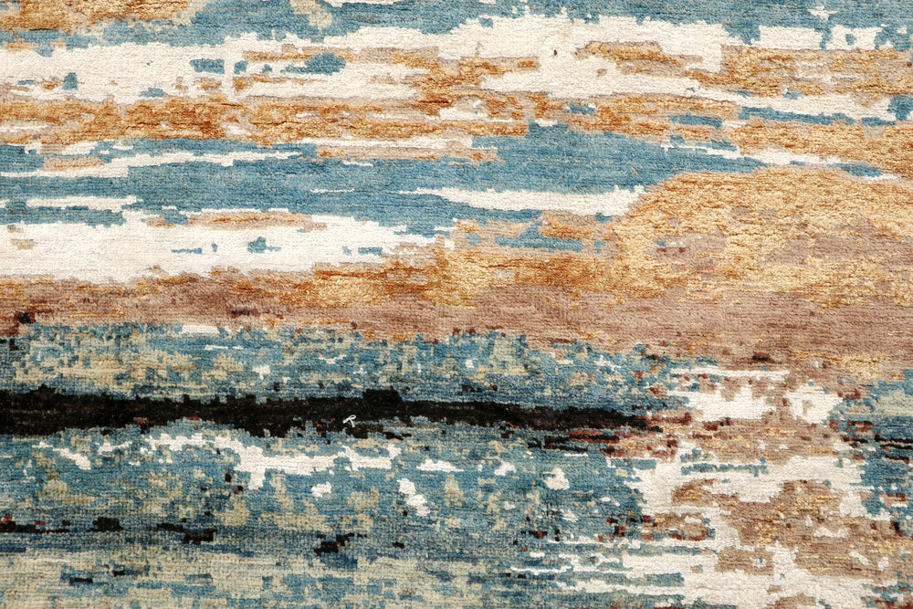 Multi Colored Abstract 6' 7 x 9' 9 - No. 65116 - ALRUG Rug Store