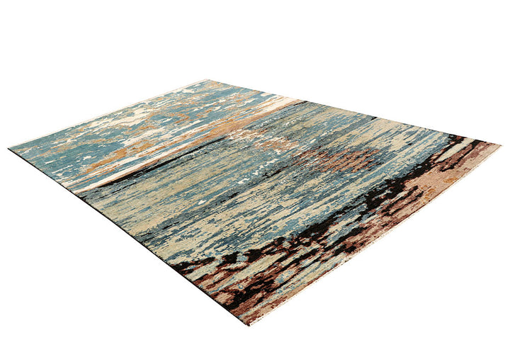 Multi Colored Abstract 6' 7 x 9' 9 - No. 65116 - ALRUG Rug Store