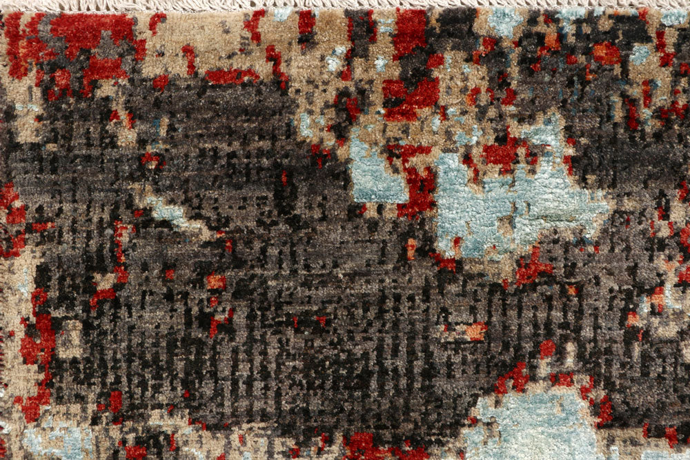 Multi Colored Abstract 6' 6 x 9' 8 - No. 65117 - ALRUG Rug Store