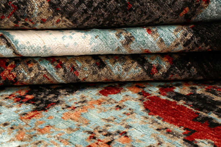 Multi Colored Abstract 6' 6 x 9' 8 - No. 65117 - ALRUG Rug Store