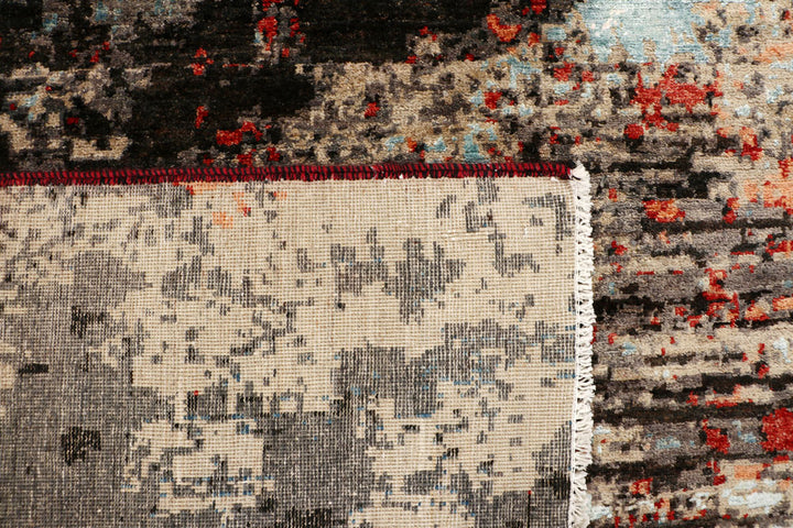 Multi Colored Abstract 6' 6 x 9' 8 - No. 65117 - ALRUG Rug Store