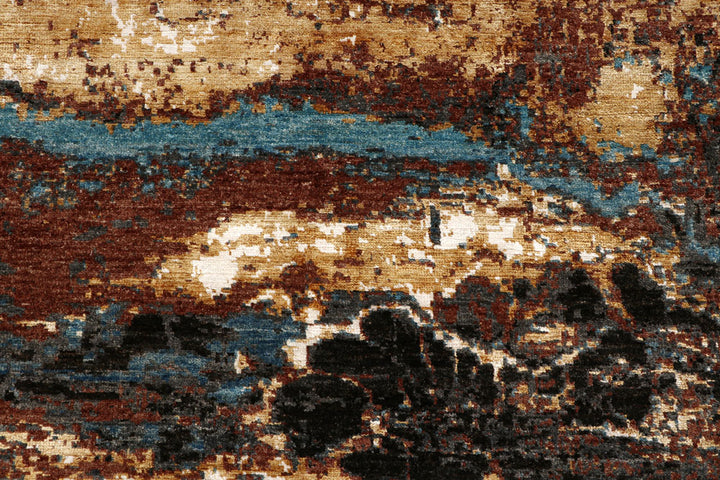 Multi Colored Abstract 6' 7 x 9' 9 - No. 65118 - ALRUG Rug Store