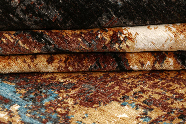 Multi Colored Abstract 6' 7 x 9' 9 - No. 65118 - ALRUG Rug Store