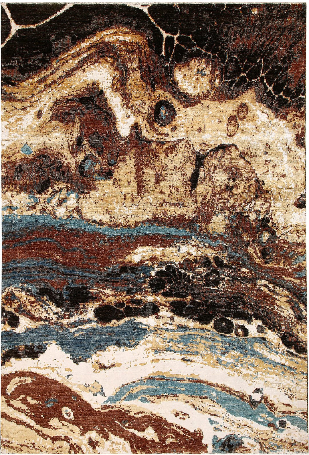 Multi Colored Abstract 6' 7 x 9' 9 - No. 65118 - ALRUG Rug Store