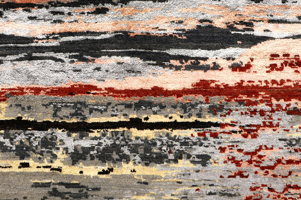 Multi Colored Abstract 6' 2 x 8' 11 - No. 65119 - ALRUG Rug Store