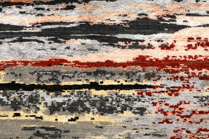 Multi Colored Abstract 6' 2 x 8' 11 - No. 65119 - ALRUG Rug Store