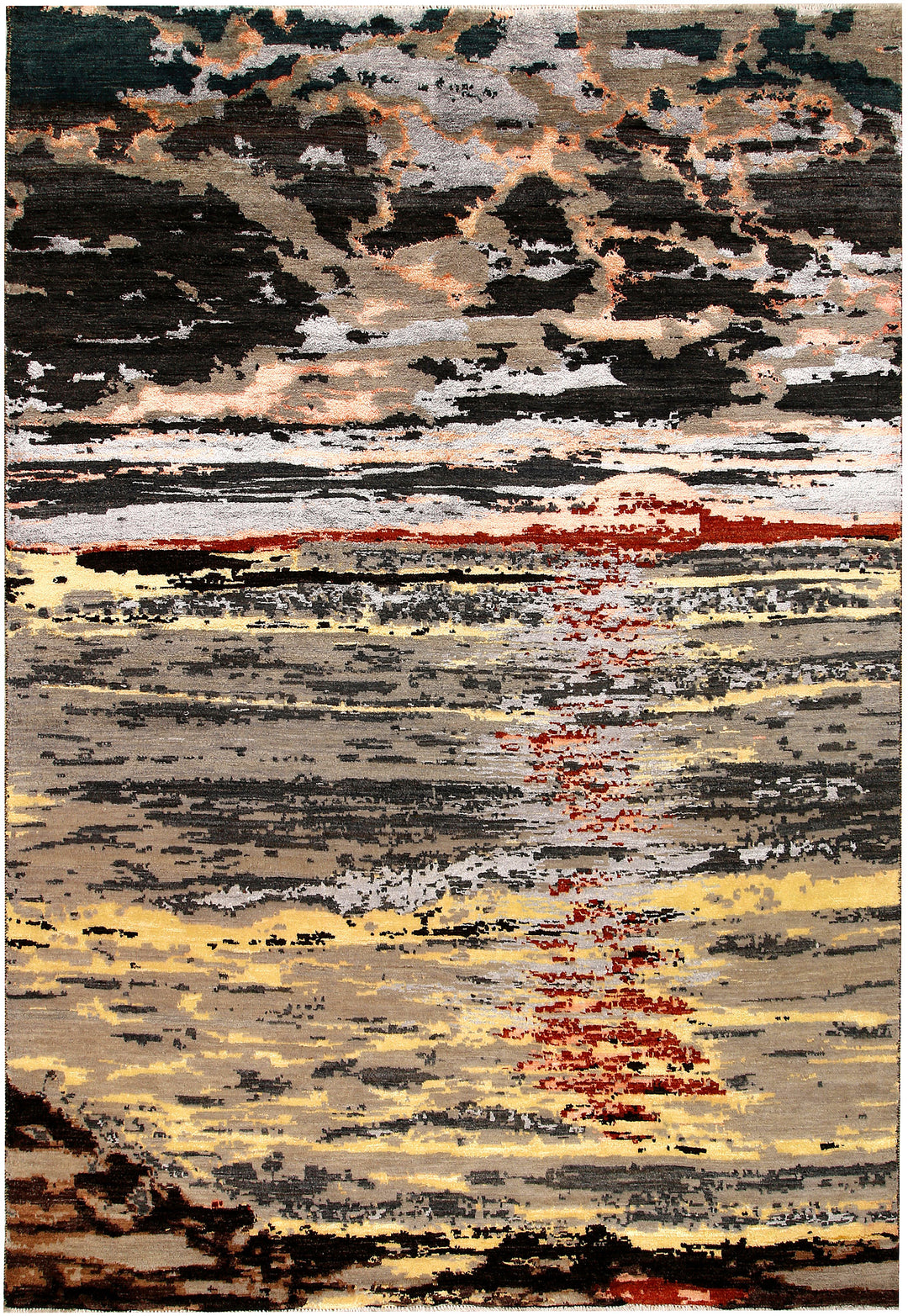 Multi Colored Abstract 6' 2 x 8' 11 - No. 65119 - ALRUG Rug Store