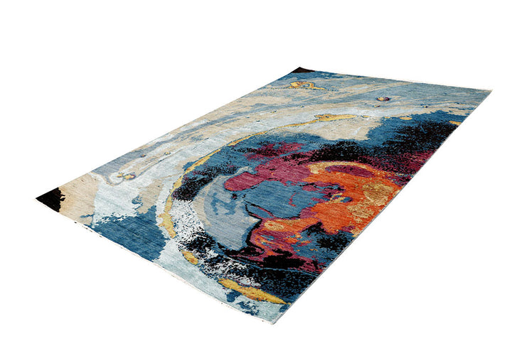 Multi Colored Abstract 6' 2 x 9' 5 - No. 65120 - ALRUG Rug Store