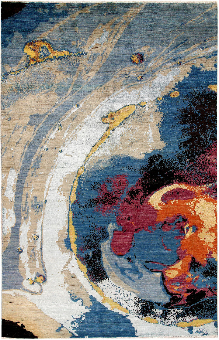 Multi Colored Abstract 6' 2 x 9' 5 - No. 65120 - ALRUG Rug Store