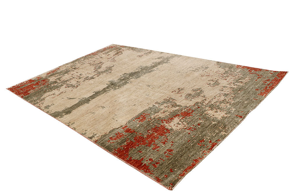 Bisque Abstract 6' 6 x 9' 8 - No. 65121 - ALRUG Rug Store