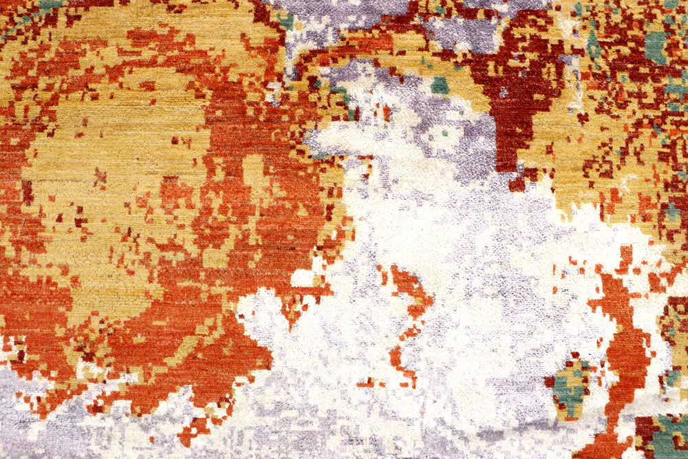 Multi Colored Abstract 8' 2 x 10' 7 - No. 65122 - ALRUG Rug Store