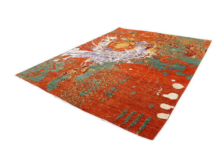 Multi Colored Abstract 8' 2 x 10' 7 - No. 65122 - ALRUG Rug Store