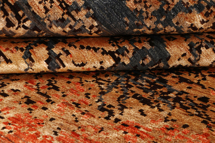 Multi Colored Abstract 8' x 9' 11 - No. 65123 - ALRUG Rug Store