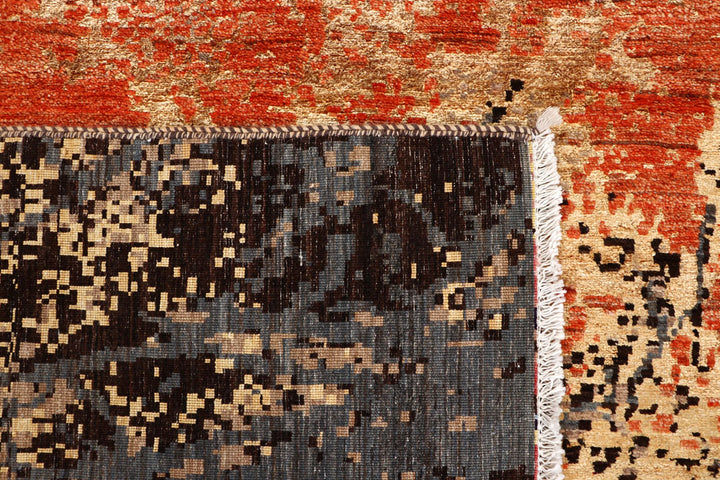 Multi Colored Abstract 8' x 9' 11 - No. 65123 - ALRUG Rug Store