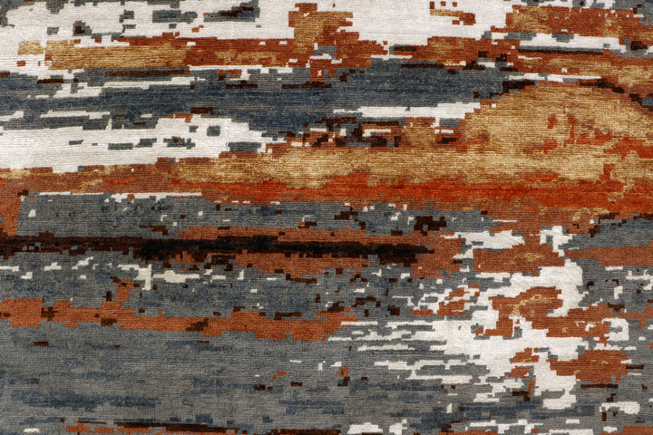 Multi Colored Abstract 8' x 9' 9 - No. 65124 - ALRUG Rug Store