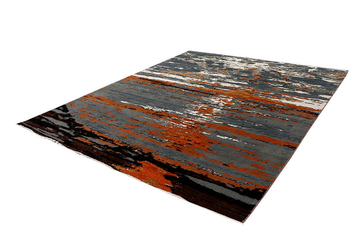 Multi Colored Abstract 8' x 9' 9 - No. 65124 - ALRUG Rug Store