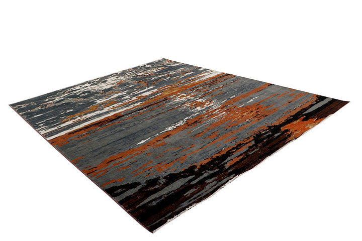 Multi Colored Abstract 8' x 9' 9 - No. 65124 - ALRUG Rug Store