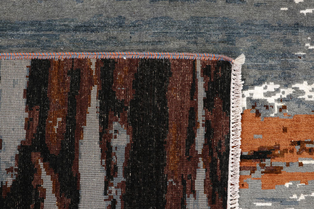 Multi Colored Abstract 8' x 9' 9 - No. 65124 - ALRUG Rug Store