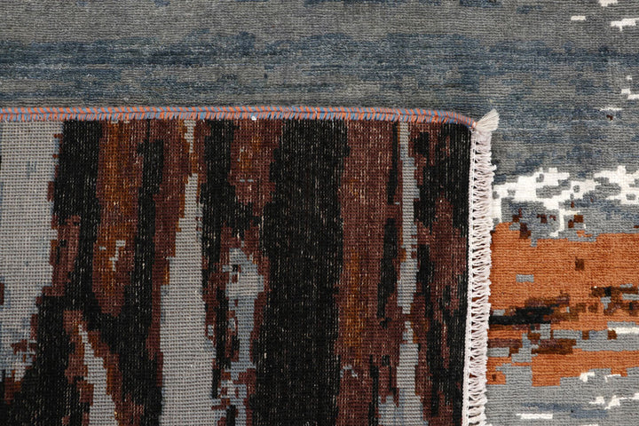 Multi Colored Abstract 8' x 9' 9 - No. 65124 - ALRUG Rug Store