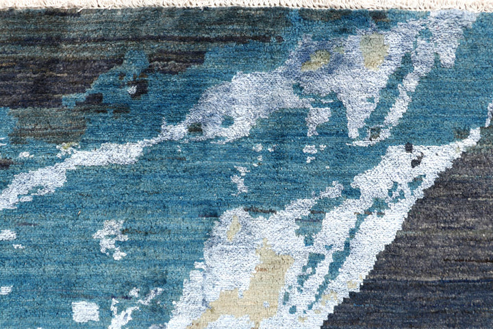 Multi Colored Abstract 8' x 9' 11 - No. 65125 - ALRUG Rug Store