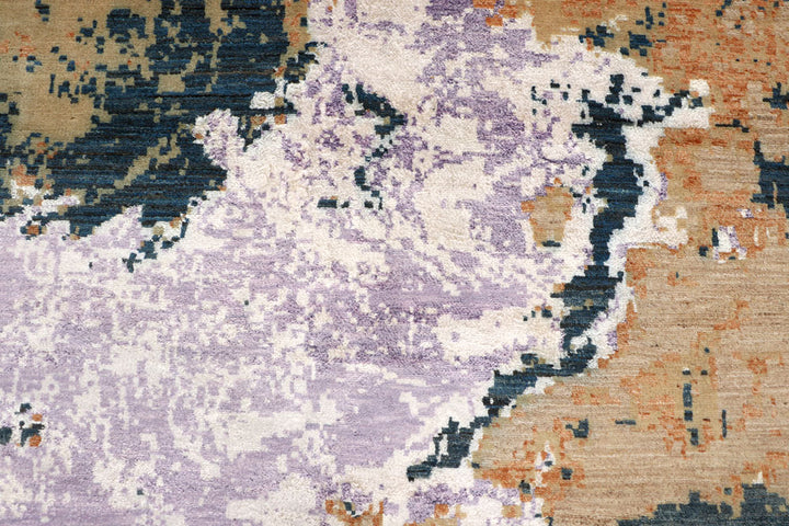 Multi Colored Abstract 8' x 10' 1 - No. 65126 - ALRUG Rug Store