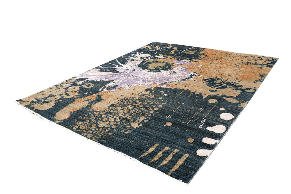 Multi Colored Abstract 8' x 10' 1 - No. 65126 - ALRUG Rug Store