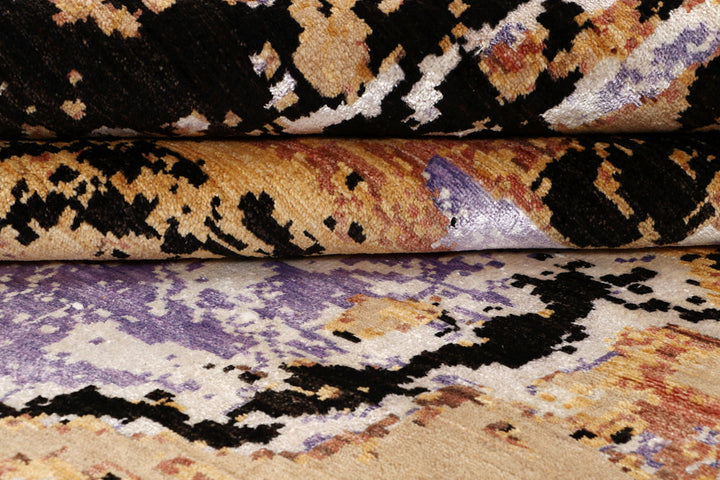 Multi Colored Abstract 8' x 10' 6 - No. 65127 - ALRUG Rug Store