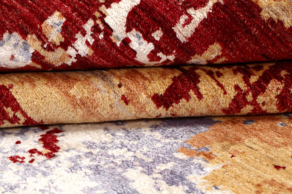 Multi Colored Abstract 8' x 9' 11 - No. 65128 - ALRUG Rug Store